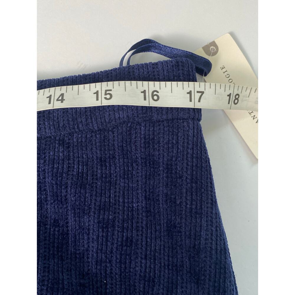 MAEVE by Anthropolgie Nell Flounced Navy Blue Midi Skirt Women's Size Large NWT - Picture 7 of 10